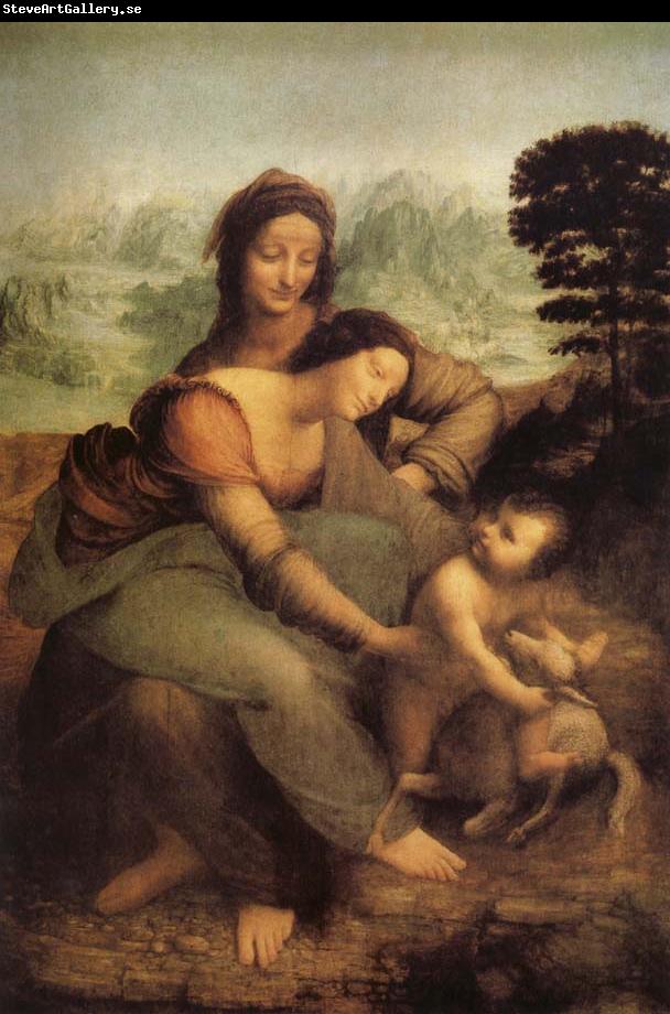 LEONARDO da Vinci The Virgin and St Anne